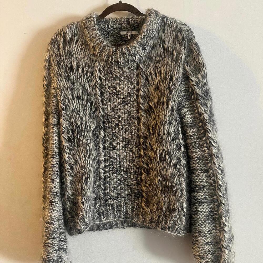 GANNI mohair knit sweater